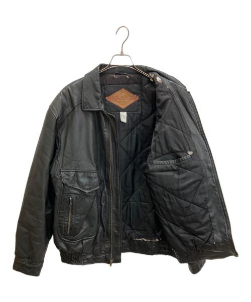 weekends（ウィークエンド）weekends (ウィークエンド) 古着レザージャケット ブラック サイズ:LXTの古着・服飾アイテム