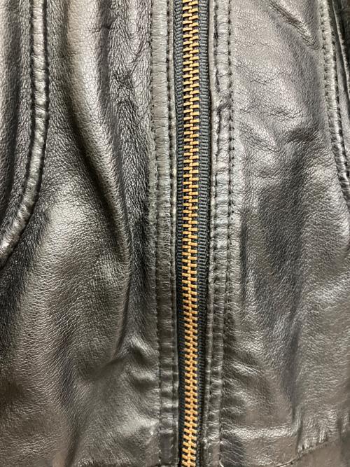 weekends（ウィークエンド）weekends (ウィークエンド) 古着レザージャケット ブラック サイズ:LXTの古着・服飾アイテム