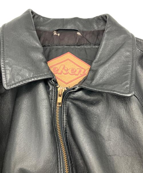 weekends（ウィークエンド）weekends (ウィークエンド) 古着レザージャケット ブラック サイズ:LXTの古着・服飾アイテム
