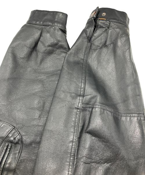 weekends（ウィークエンド）weekends (ウィークエンド) 古着レザージャケット ブラック サイズ:LXTの古着・服飾アイテム