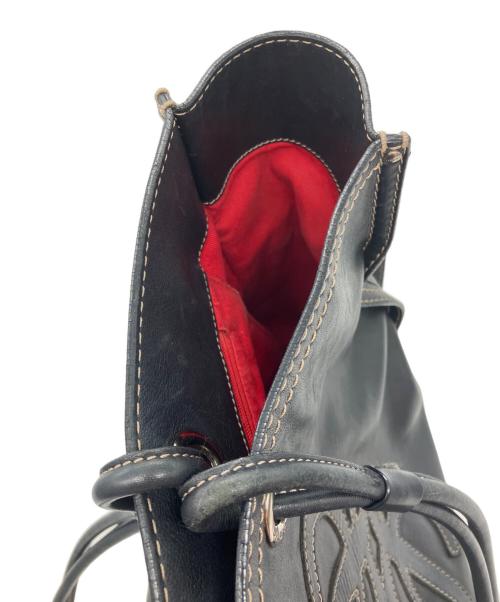 LOEWE（ロエベ）LOEWE (ロエベ) アナグラム ショッパー レザートートバッグ ビッグロゴ ブラックの古着・服飾アイテム