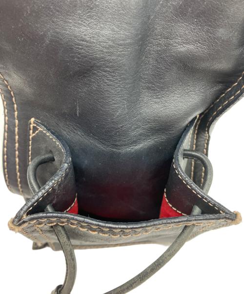 LOEWE（ロエベ）LOEWE (ロエベ) アナグラム ショッパー レザートートバッグ ビッグロゴ ブラックの古着・服飾アイテム