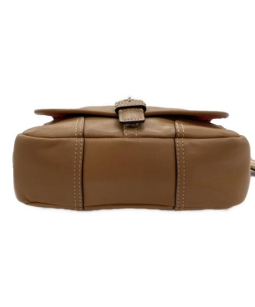 COACH（コーチ）COACH (コーチ) レザーショルダーバッグ ブラウンの古着・服飾アイテム