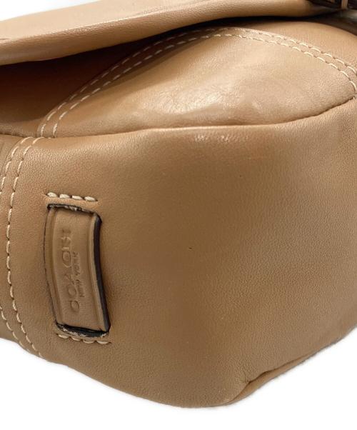 COACH（コーチ）COACH (コーチ) レザーショルダーバッグ ブラウンの古着・服飾アイテム