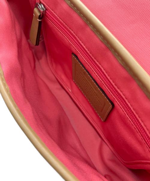 COACH（コーチ）COACH (コーチ) レザーショルダーバッグ ブラウンの古着・服飾アイテム