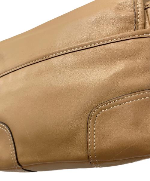 COACH（コーチ）COACH (コーチ) レザーショルダーバッグ ブラウンの古着・服飾アイテム