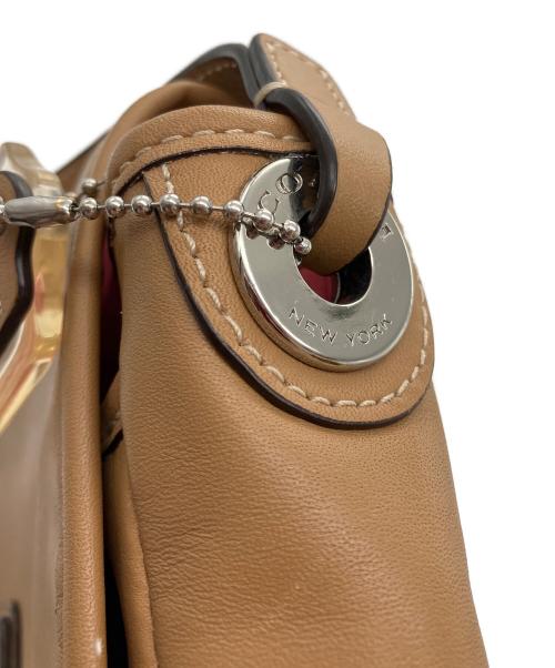 COACH（コーチ）COACH (コーチ) レザーショルダーバッグ ブラウンの古着・服飾アイテム