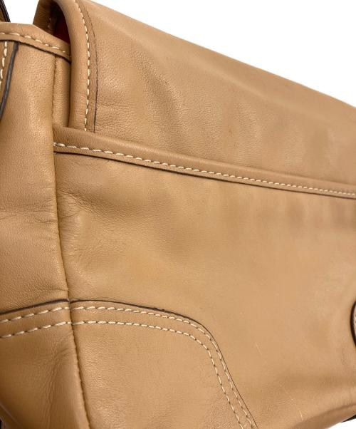 COACH（コーチ）COACH (コーチ) レザーショルダーバッグ ブラウンの古着・服飾アイテム
