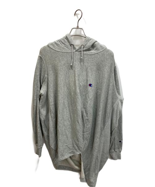 Champion REVERSE WEAVE（チャンピオン リバース ウィーブ）Champion REVERSE WEAVE (チャンピオン リバース ウィーブ) ANREALAGE (アンリアレイジ) ドレープパーカー グレー サイズ:Mの古着・服飾アイテム