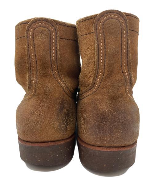 RED WING（レッドウィング）RED WING (レッドウィング) IRON RANGE BOOTS スエードレザーブーツ ブラウン サイズ:7Dの古着・服飾アイテム