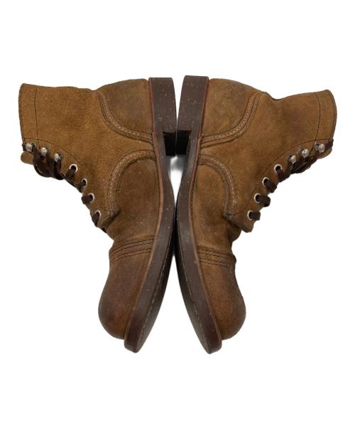 RED WING（レッドウィング）RED WING (レッドウィング) IRON RANGE BOOTS スエードレザーブーツ ブラウン サイズ:7Dの古着・服飾アイテム