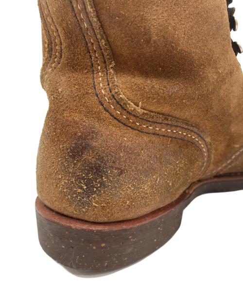 RED WING（レッドウィング）RED WING (レッドウィング) IRON RANGE BOOTS スエードレザーブーツ ブラウン サイズ:7Dの古着・服飾アイテム