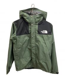 THE NORTH FACE（ザ ノース フェイス）の古着「Mountain Raintex Jacket レインテックスジャケット」｜グリーン×ブラック