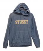 stussyステューシー）の古着「ロゴパーカー」｜ブルー