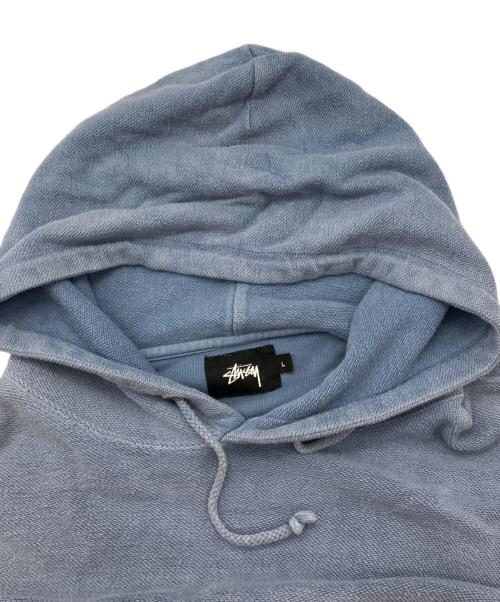 stussy（ステューシー）stussy (ステューシー) ロゴパーカー ブルー サイズ:Lの古着・服飾アイテム