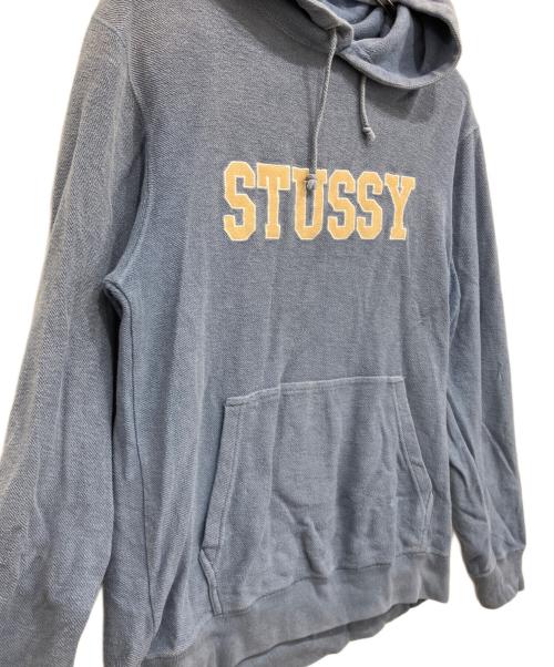 stussy（ステューシー）stussy (ステューシー) ロゴパーカー ブルー サイズ:Lの古着・服飾アイテム