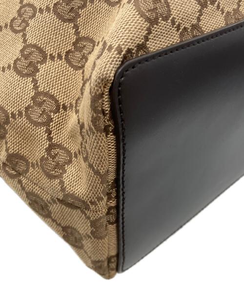 GUCCI（グッチ）GUCCI (グッチ) GGキャンバス トートバッグ ベージュの古着・服飾アイテム