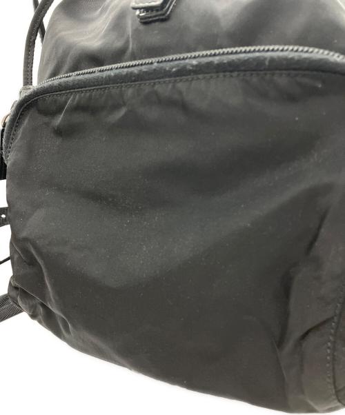 PRADA（プラダ）PRADA (プラダ) ロゴ金具 ナイロン リュック ブラックの古着・服飾アイテム