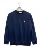 maison kitsuneメゾンキツネ）の古着「クルーネックスウェット」｜ネイビー
