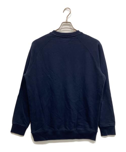 maison kitsune（メゾンキツネ）MAISON KITSUNE (メゾンキツネ) クルーネックスウェット ネイビー サイズ:ＸＬの古着・服飾アイテム