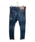 DSQUARED2 (ディースクエアード) Sexy Twist Jean ダメージ加工デニムパンツ インディゴ サイズ:46：10000円