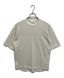 LACOSTE（ラコステ）の古着「5分袖モックネックサマーニットTシャツ」｜アイボリー