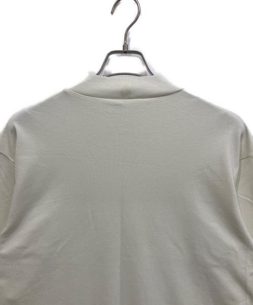 LACOSTE（ラコステ）LACOSTE (ラコステ) 5分袖モックネックサマーニットTシャツ アイボリー サイズ:Sの古着・服飾アイテム