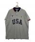 POLO RALPH LAUREN（ポロ・ラルフローレン）の古着「USAプリント ポロシャツ」｜グレー