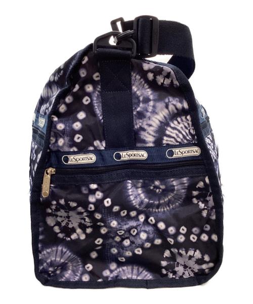 LeSportsac（レスポートサック）LeSportsac (レスポートサック) 絞り和柄ボストンバッグ ネイビーの古着・服飾アイテム