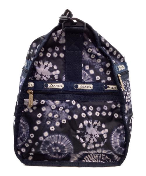 LeSportsac（レスポートサック）LeSportsac (レスポートサック) 絞り和柄ボストンバッグ ネイビーの古着・服飾アイテム