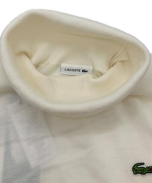 LACOSTE（ラコステ）LACOSTE (ラコステ) ウォッシャブルウールタートルネックマキシドレス ホワイト サイズ:034の古着・服飾アイテム
