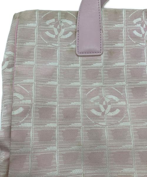 CHANEL（シャネル）CHANEL (シャネル) ニュートラベルライン トートバッグ ピンクの古着・服飾アイテム