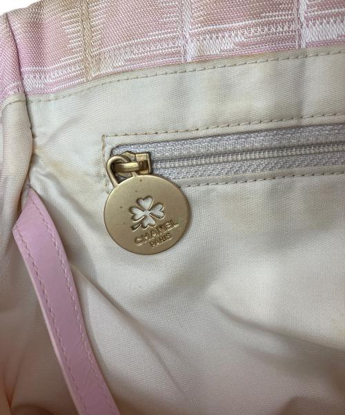 CHANEL（シャネル）CHANEL (シャネル) ニュートラベルライン トートバッグ ピンクの古着・服飾アイテム