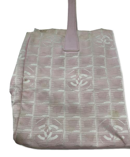 CHANEL（シャネル）CHANEL (シャネル) ニュートラベルライン トートバッグ ピンクの古着・服飾アイテム