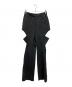 JOHN LAWRENCE SULLIVAN（ジョン ローレンス サリバン）の古着「GABARDINE HOLLOWED OUT TROUSERS」｜ネイビー