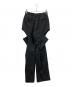 JOHN LAWRENCE SULLIVAN (ジョン ローレンス サリバン) GABARDINE HOLLOWED OUT TROUSERS ネイビー サイズ:S：10000円