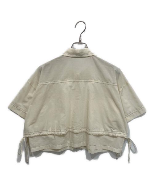 MAISON SPECIAL（メゾンスペシャル）MAISON SPECIAL (メゾンスペシャル) Color Stitch Short Shirt アイボリー サイズ:FREEの古着・服飾アイテム