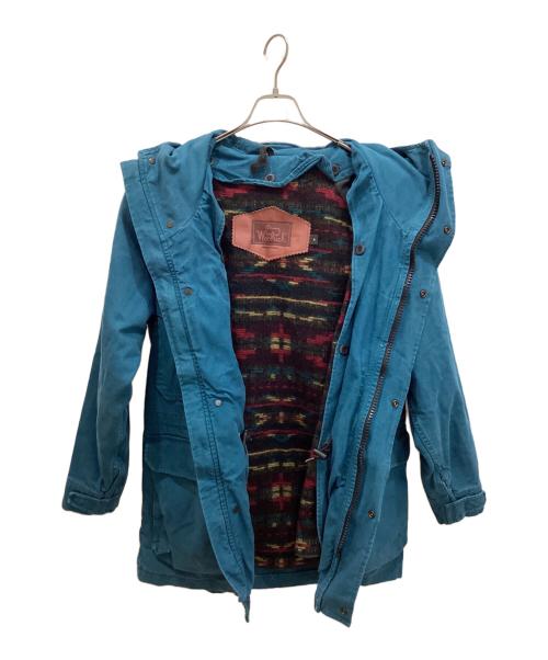 WOOLRICH（ウールリッチ）WOOLRICH (ウールリッチ) 90S ライナー付きダック地マウンテンパーカージャケット ブルー サイズ:Sの古着・服飾アイテム