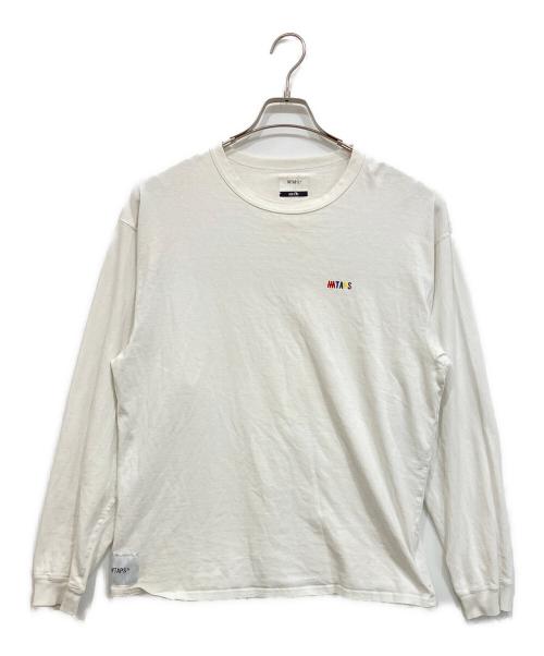 WTAPS（ダブルタップス）WTAPS (ダブルタップス) MIN-NANO (ミンナノ) FLAVA. DESIGN 02 L/S ロングスリーブカットソー ホワイト サイズ:X03の古着・服飾アイテム