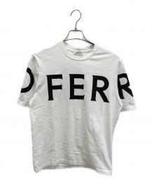 Ferragamo（フェラガモ）の古着「ビッグロゴTEE」｜ホワイト×ブラック