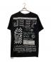 KENZO（ケンゾー）の古着「落書きカットソーワンピース」｜ブラック