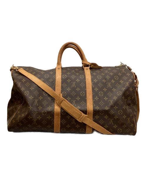 LOUIS VUITTON（ルイ ヴィトン）LOUIS VUITTON (ルイ ヴィトン) キーポル・バンドリエール55 ボストンバッグ ブラウンの古着・服飾アイテム