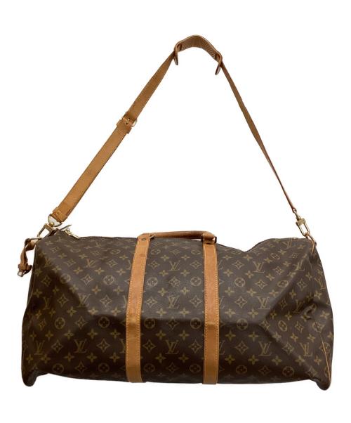 LOUIS VUITTON（ルイ ヴィトン）LOUIS VUITTON (ルイ ヴィトン) キーポル・バンドリエール55 ボストンバッグ ブラウンの古着・服飾アイテム