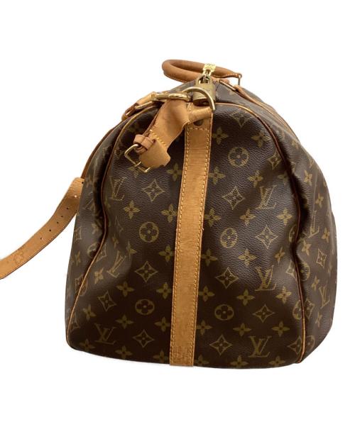 LOUIS VUITTON（ルイ ヴィトン）LOUIS VUITTON (ルイ ヴィトン) キーポル・バンドリエール55 ボストンバッグ ブラウンの古着・服飾アイテム
