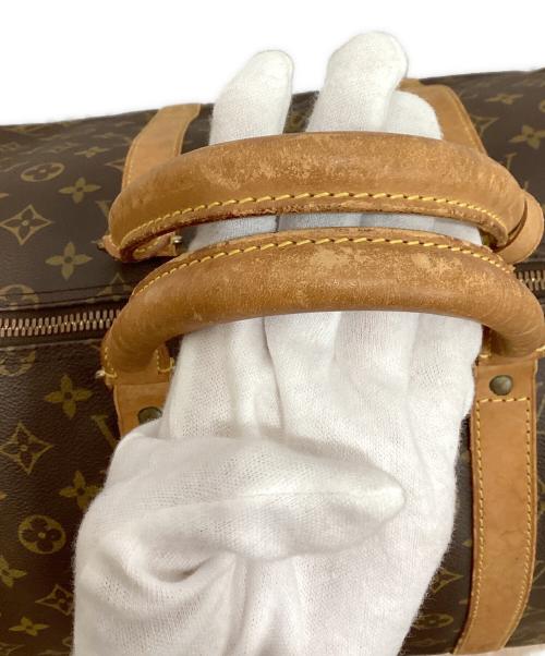 LOUIS VUITTON（ルイ ヴィトン）LOUIS VUITTON (ルイ ヴィトン) キーポル・バンドリエール55 ボストンバッグ ブラウンの古着・服飾アイテム