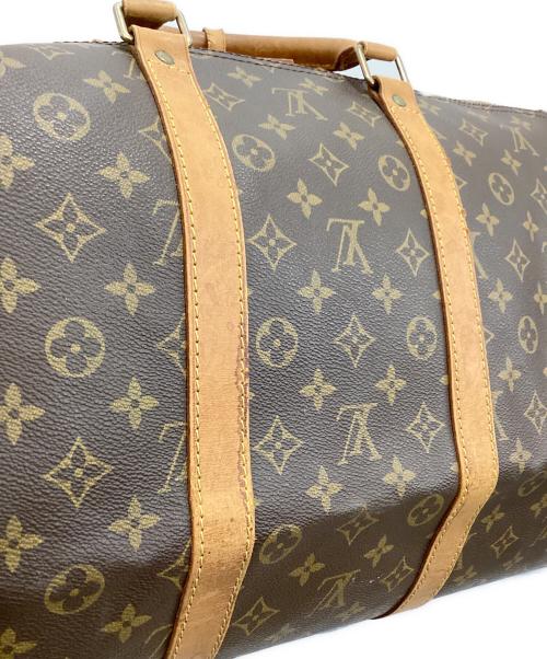 LOUIS VUITTON（ルイ ヴィトン）LOUIS VUITTON (ルイ ヴィトン) キーポル・バンドリエール55 ボストンバッグ ブラウンの古着・服飾アイテム
