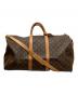 LOUIS VUITTON（ルイ ヴィトン）の古着「キーポル・バンドリエール55 ボストンバッグ」｜ブラウン