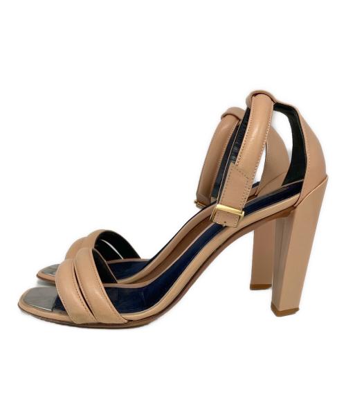 CELINE（セリーヌ）CELINE (セリーヌ) アンクルストラップサンダル ベージュ サイズ:38の古着・服飾アイテム