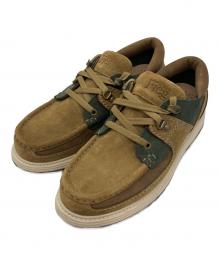 CLARKS×KITH RONNIE FIEG（クラークス×キスロニーフィグ）の古着「8thストリート サンダーランド スエードシューズ」｜ブラウン×グリーン