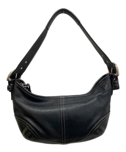 COACH（コーチ）COACH (コーチ) レザー ワンショルダーバッグ ブラックの古着・服飾アイテム